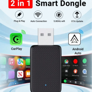 Home xuda adaptateur mini 2 en 1 sans fil pour carplay et android auto