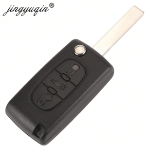 boîtier de clé de voiture à bouton rabattable